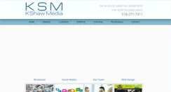Desktop Screenshot of kshawmedia.com